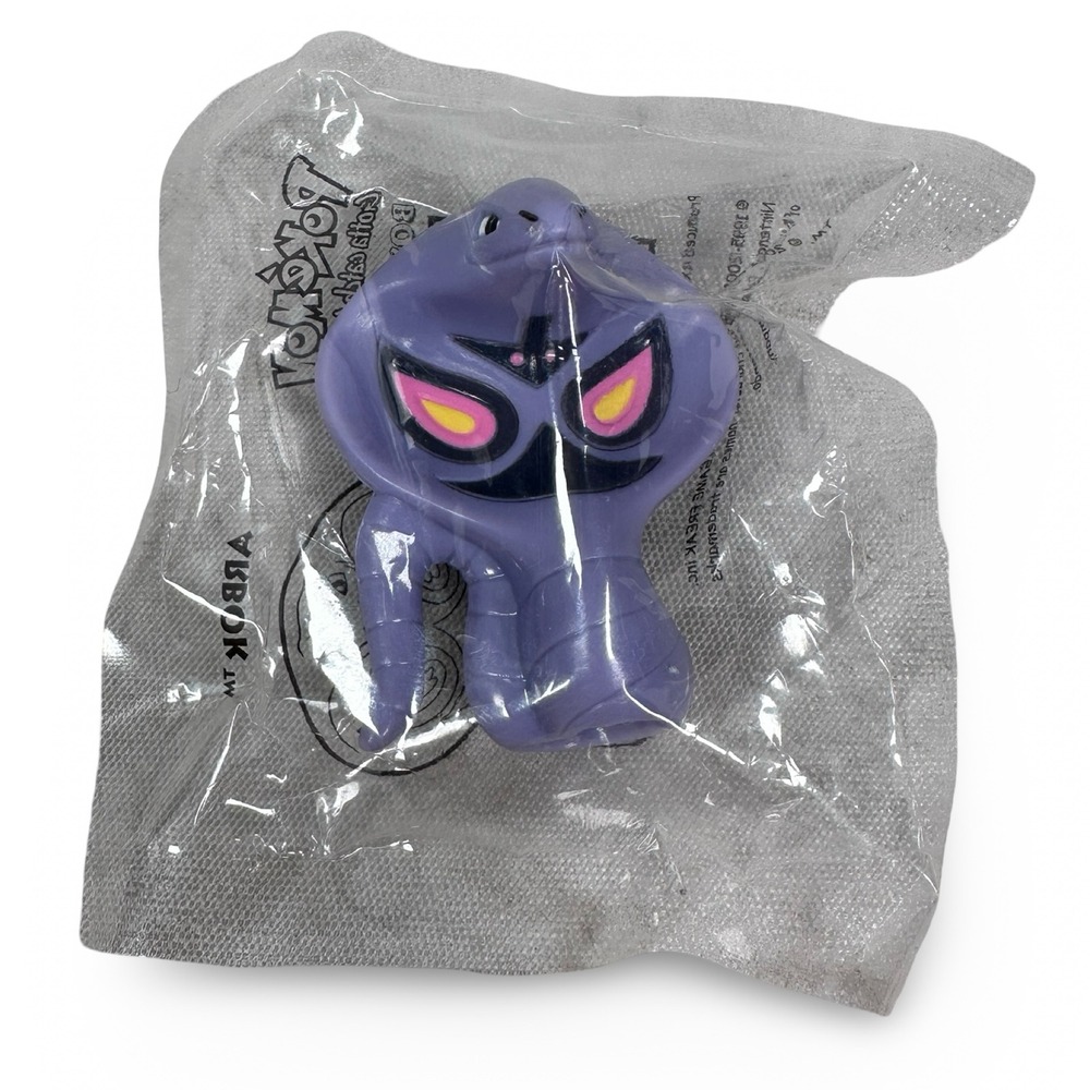 Vintage 2001 Pokemon Kellogg's Bowl Pals Arbok Sealed Cereal Toy Prize Purple